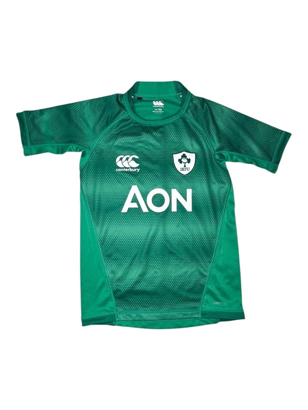 Canterbury Ireland Rugby Kids' Green Activewear Shirt Size 14 YRS